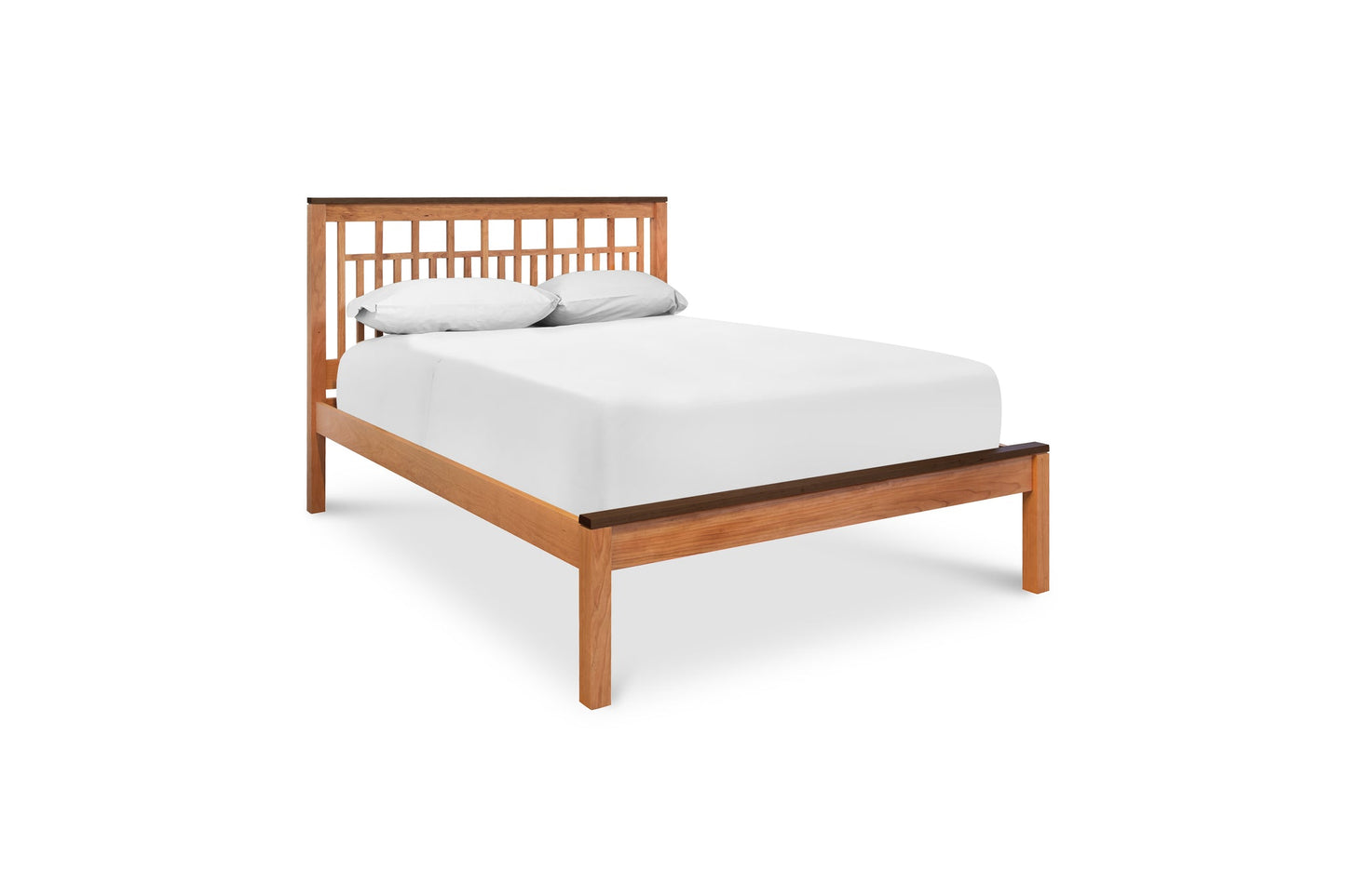 Modern American Trellis Low Footboard Bed
