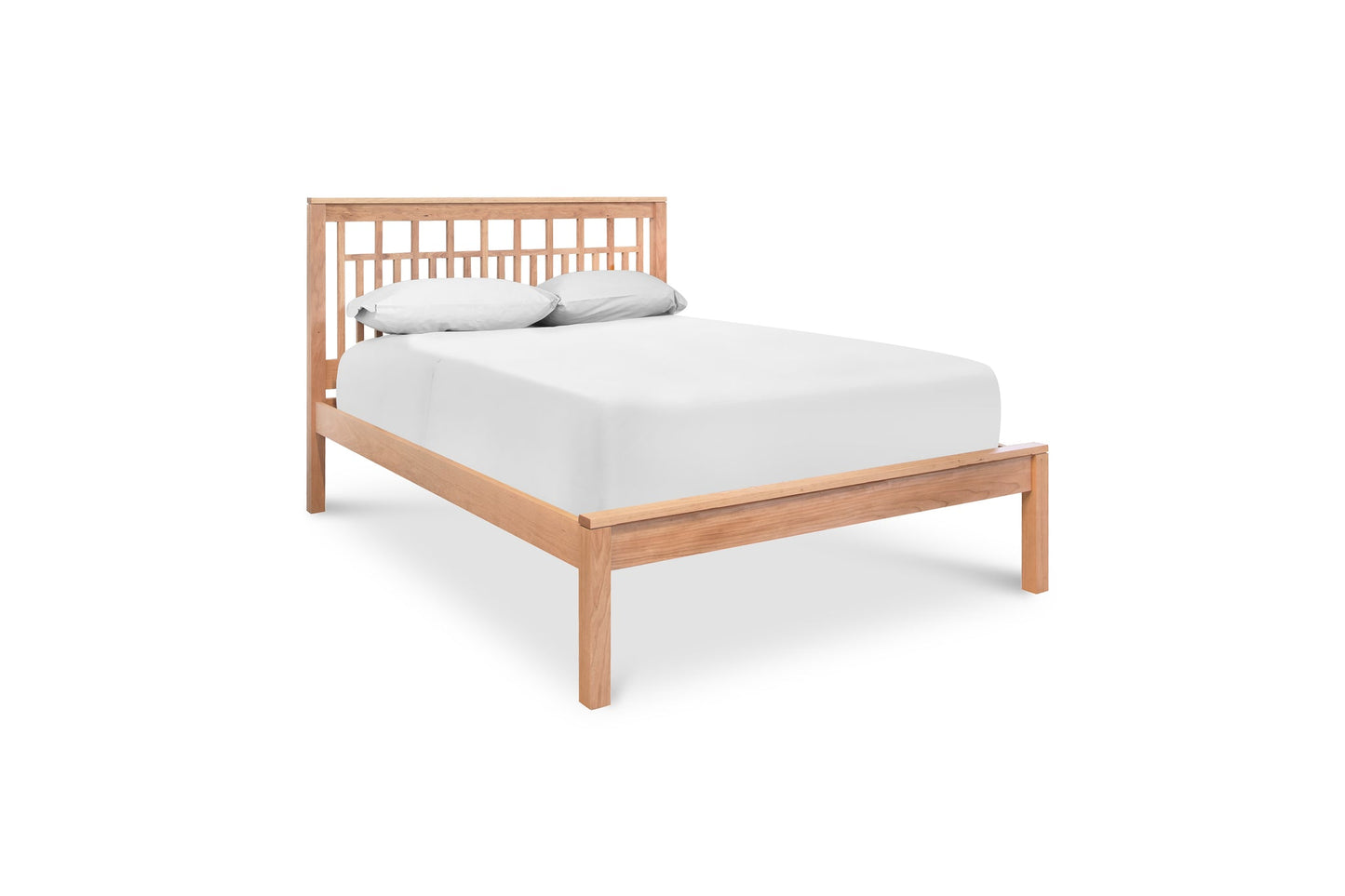 Modern American Trellis Low Footboard Bed