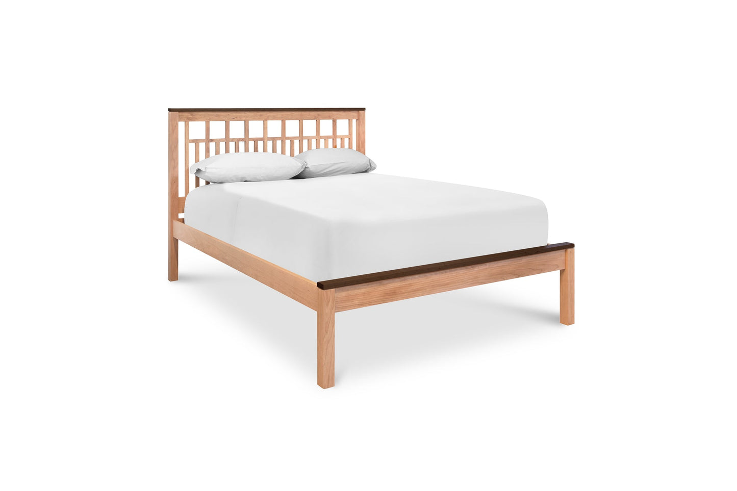Modern American Trellis Low Footboard Bed