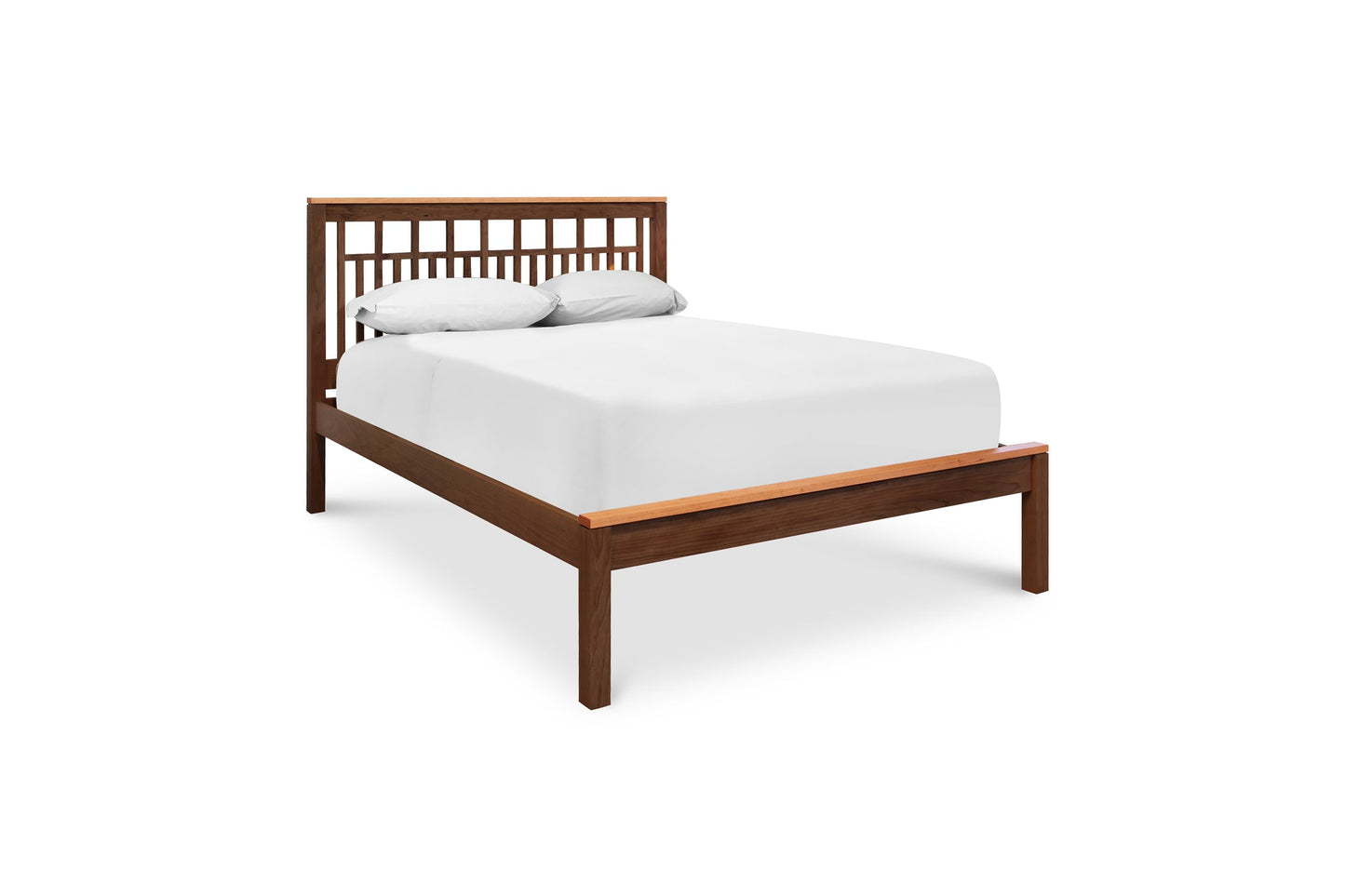 Modern American Trellis Low Footboard Bed