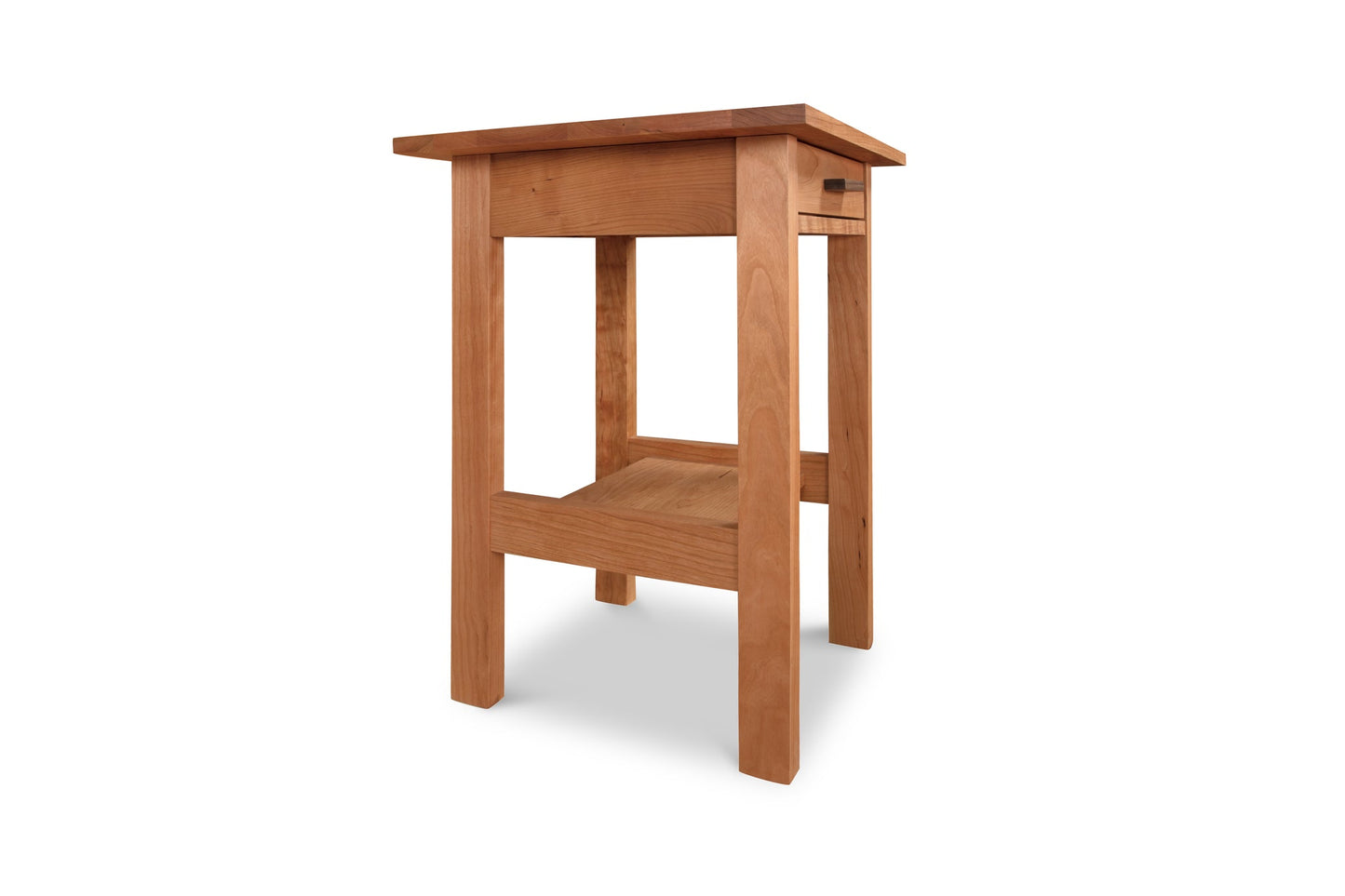 Modern Craftsman 1-Drawer Open Shelf Nightstand