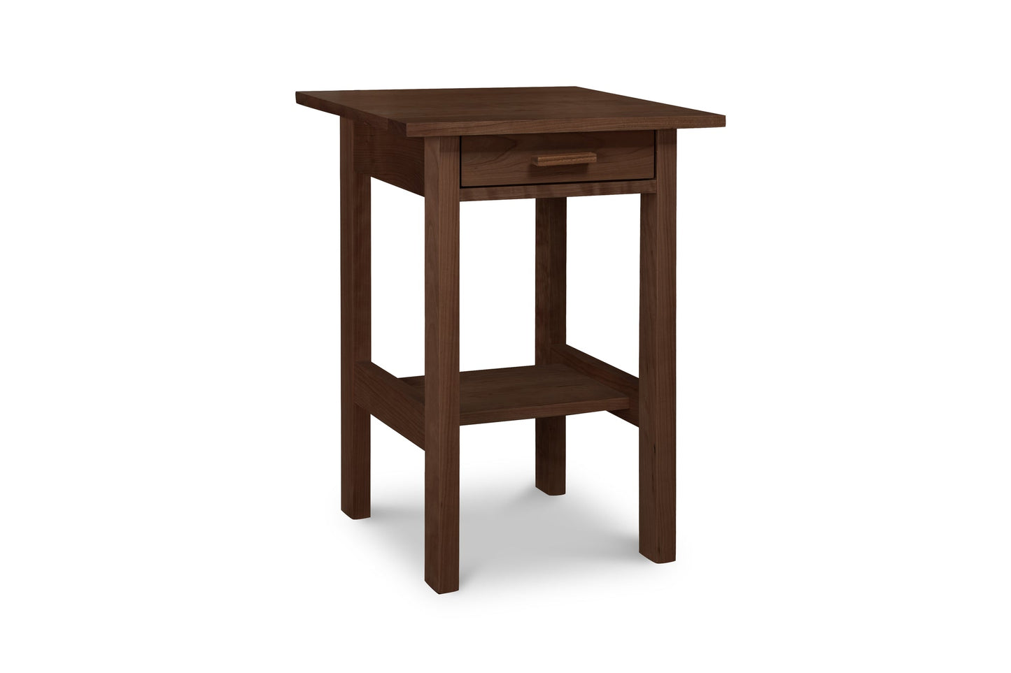 Modern Craftsman 1-Drawer Open Shelf Nightstand