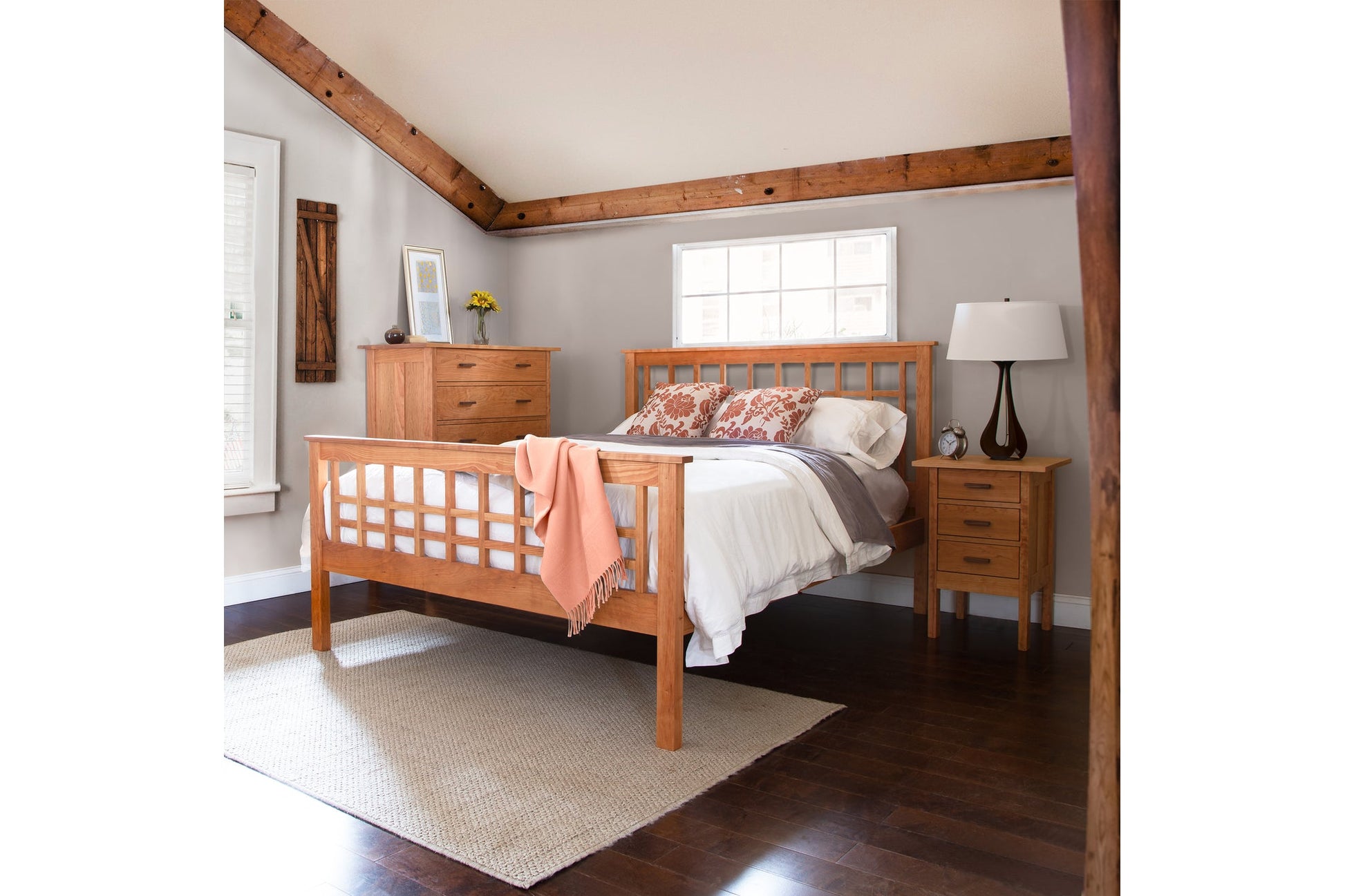 Modern Craftsman High Footboard Bed