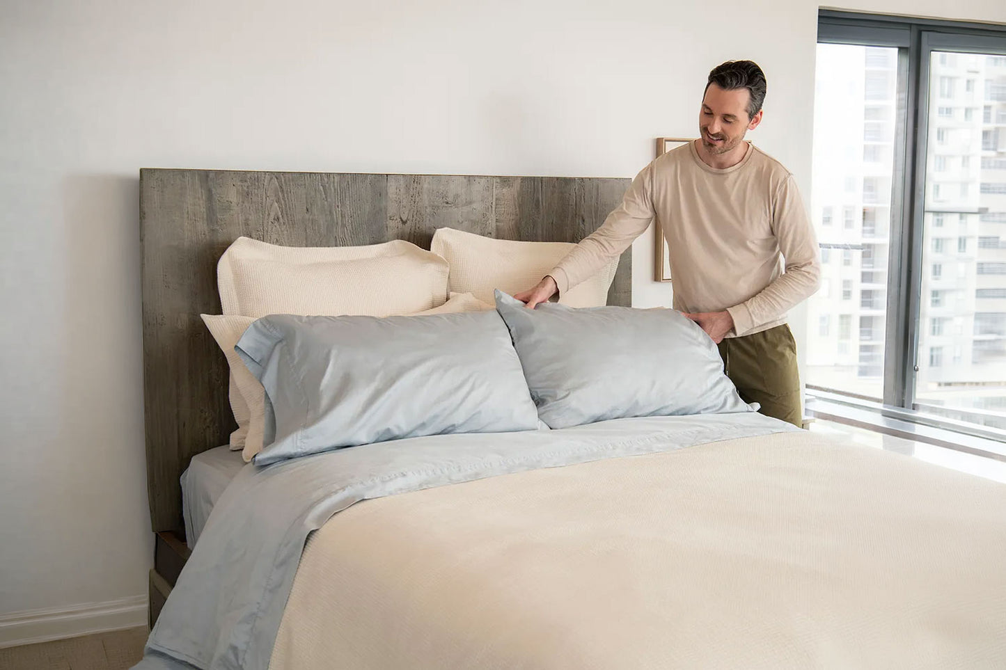 Organic Cotton Sateen Sheet Set