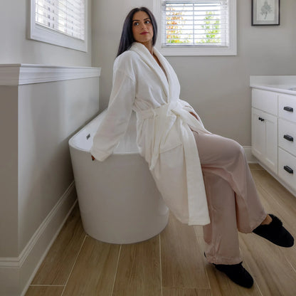 Organic Cotton Velour Bathrobe