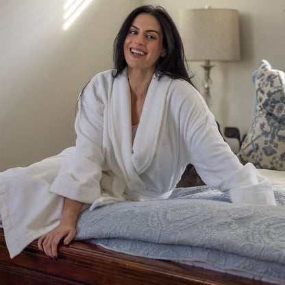 Organic Cotton Velour Bathrobe