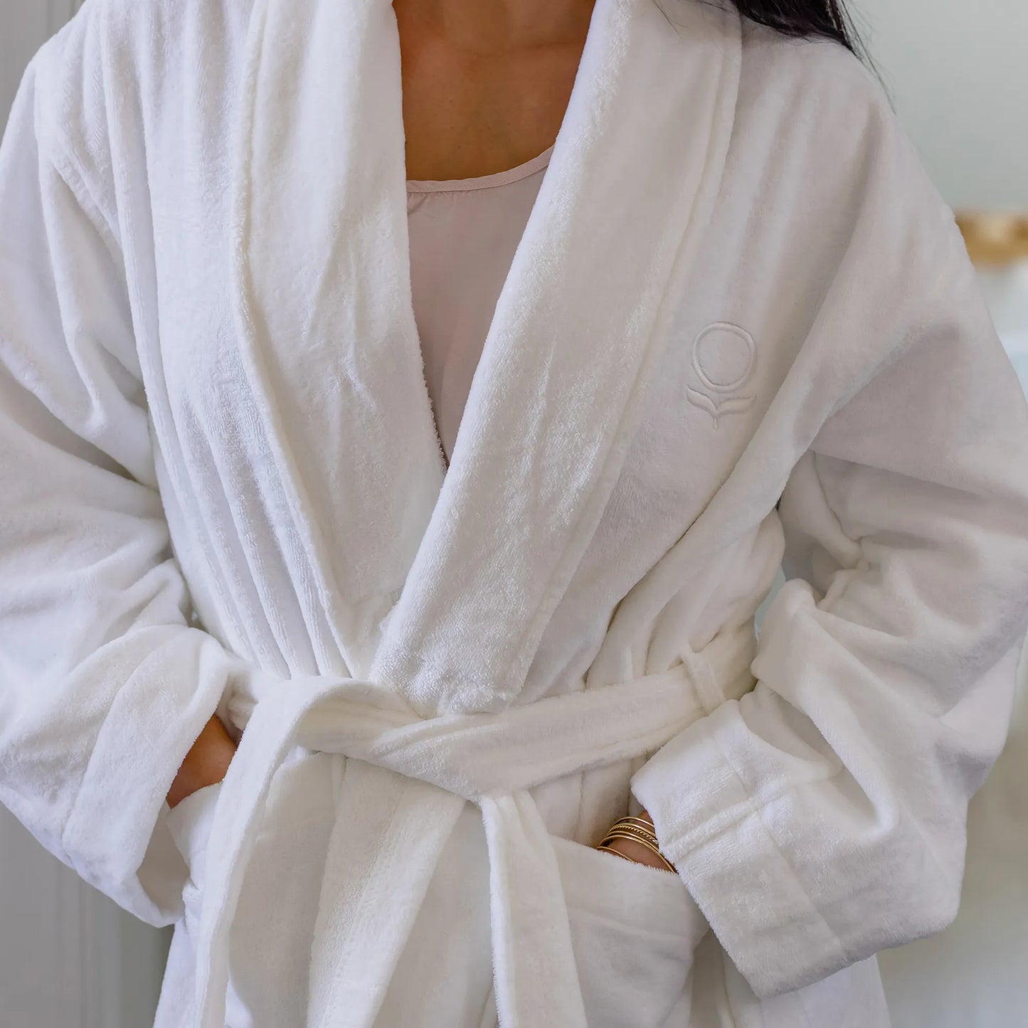 Organic Cotton Velour Bathrobe