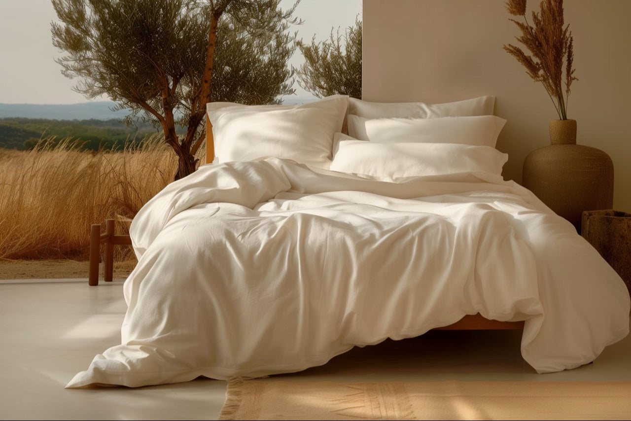 100% Organic Cotton Sateen Sheet Set - Comfort Pure