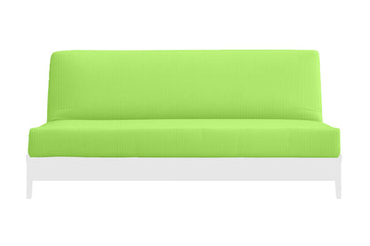 Natural 100% Cotton Fabric Futon Mattress Cover - Neon Lime Green
