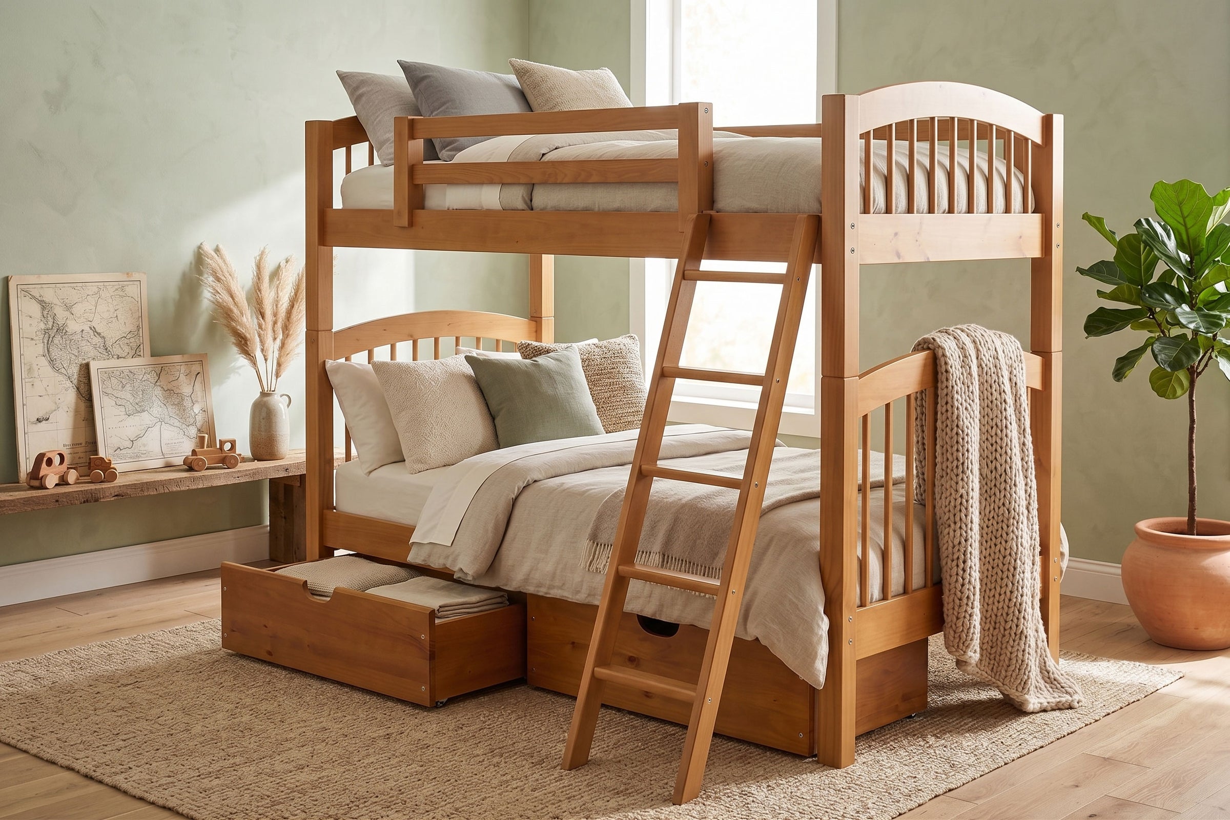 Phoenix Bunk Bed • Twin Twin • Drawers