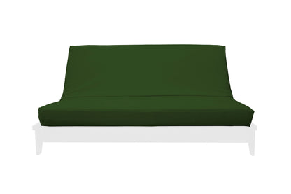 Essential 100% Cotton Twill Futon Mattress Cover, Hunter Green