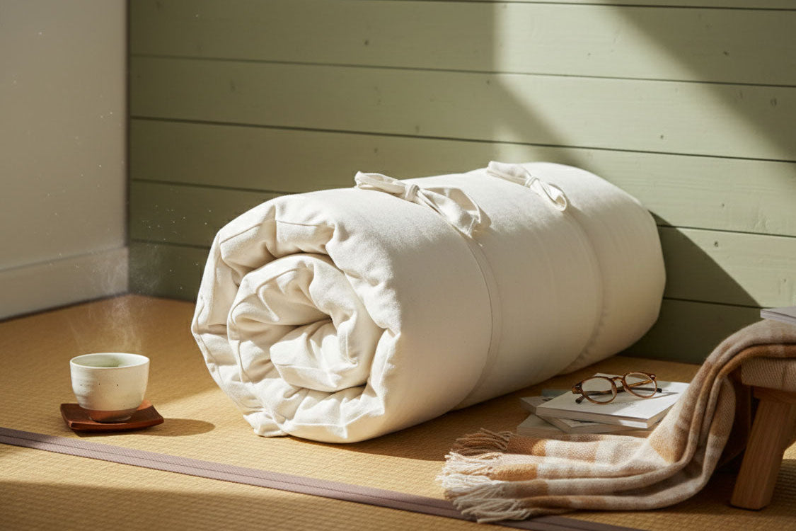 Organic Cotton and Wool Shiki Futon Mattress • 4 Inch