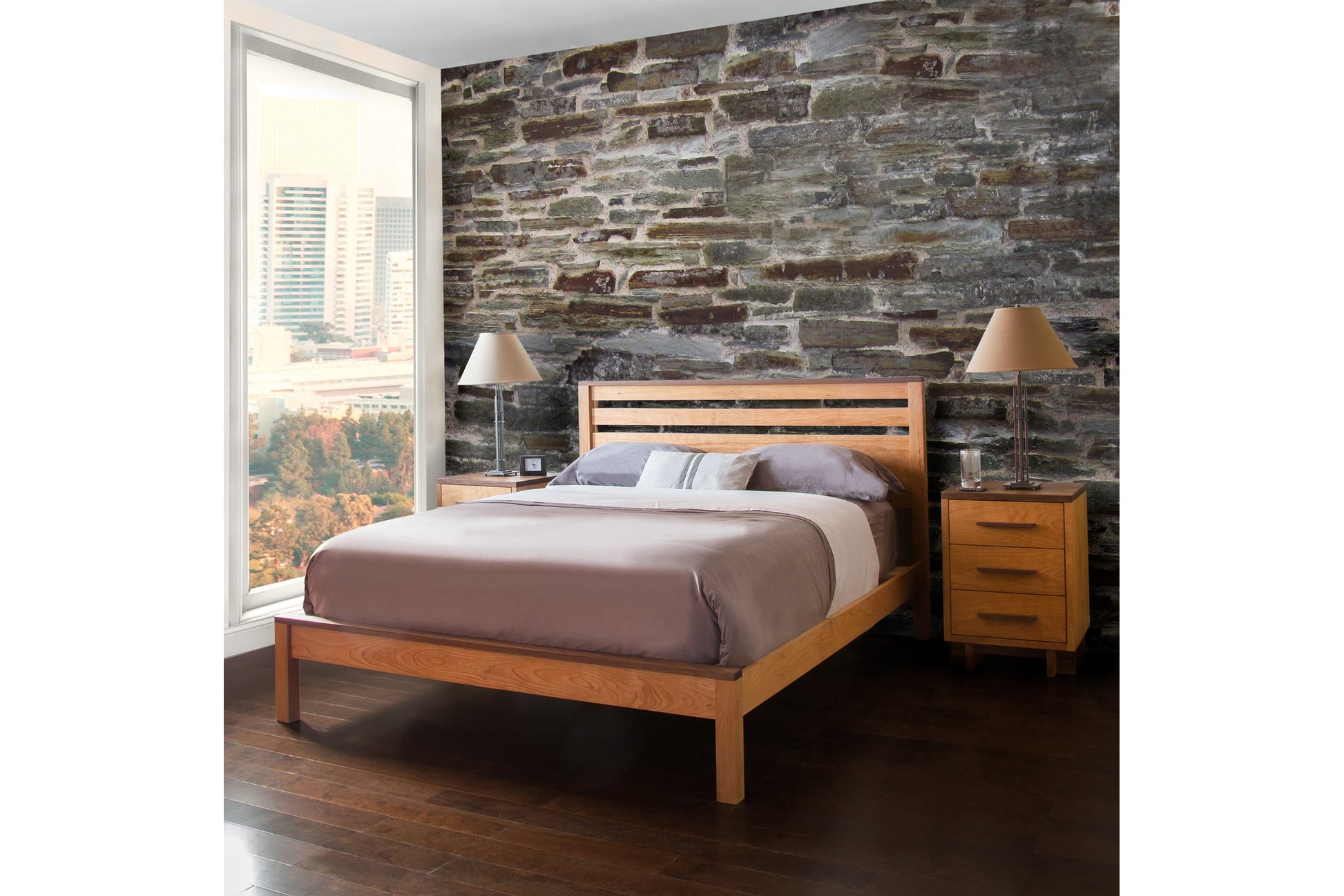 Modern American 3-Drawer Nightstand