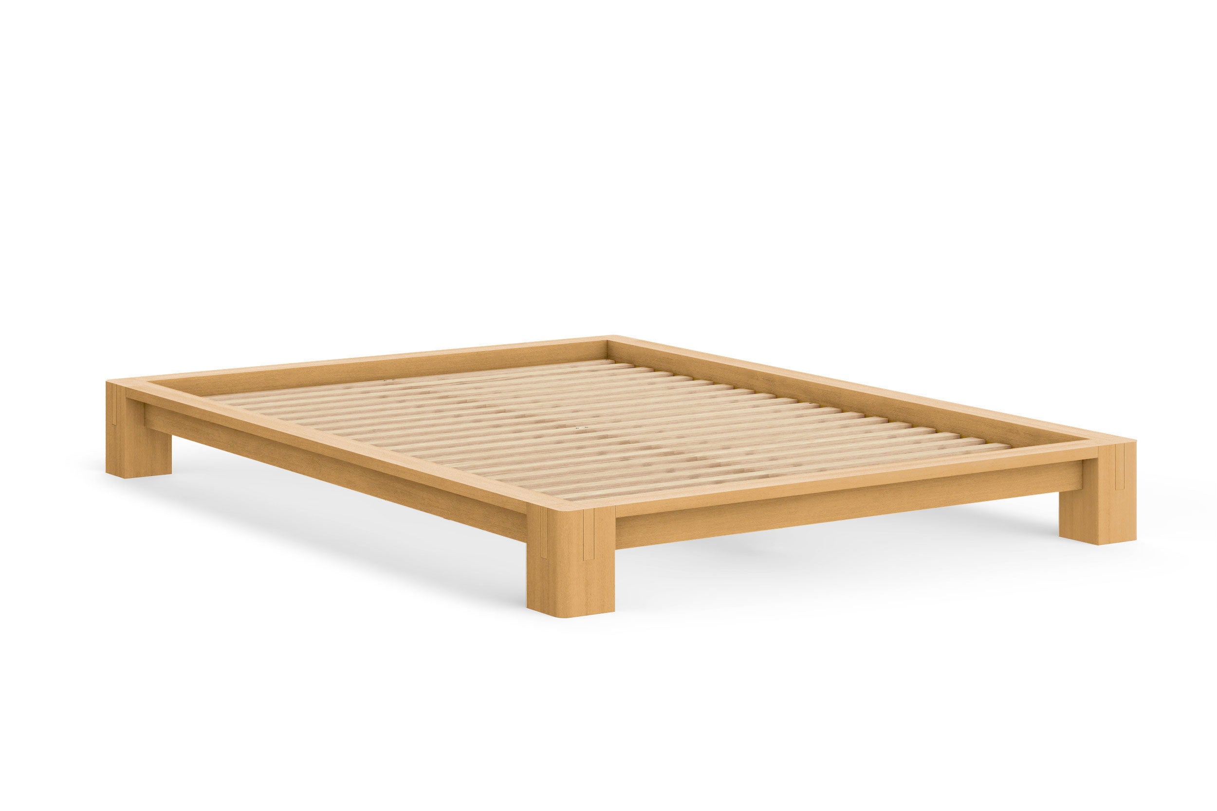 Solid Mahogany Japanese Tatami Bed Frame — Non-Toxic