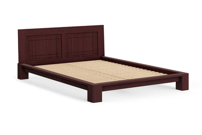Tatami Bed with Grooved Headboard