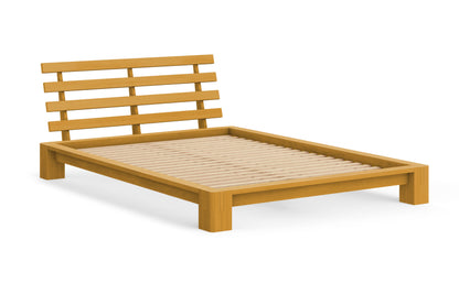 Tatami Bed with Slatted Headboard