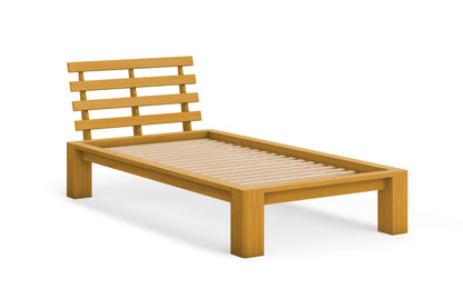 Tatami Bed with Slatted Headboard