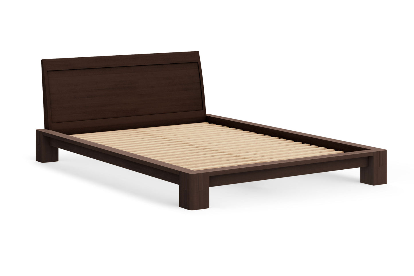 Tatami Bed with Solid Headboard