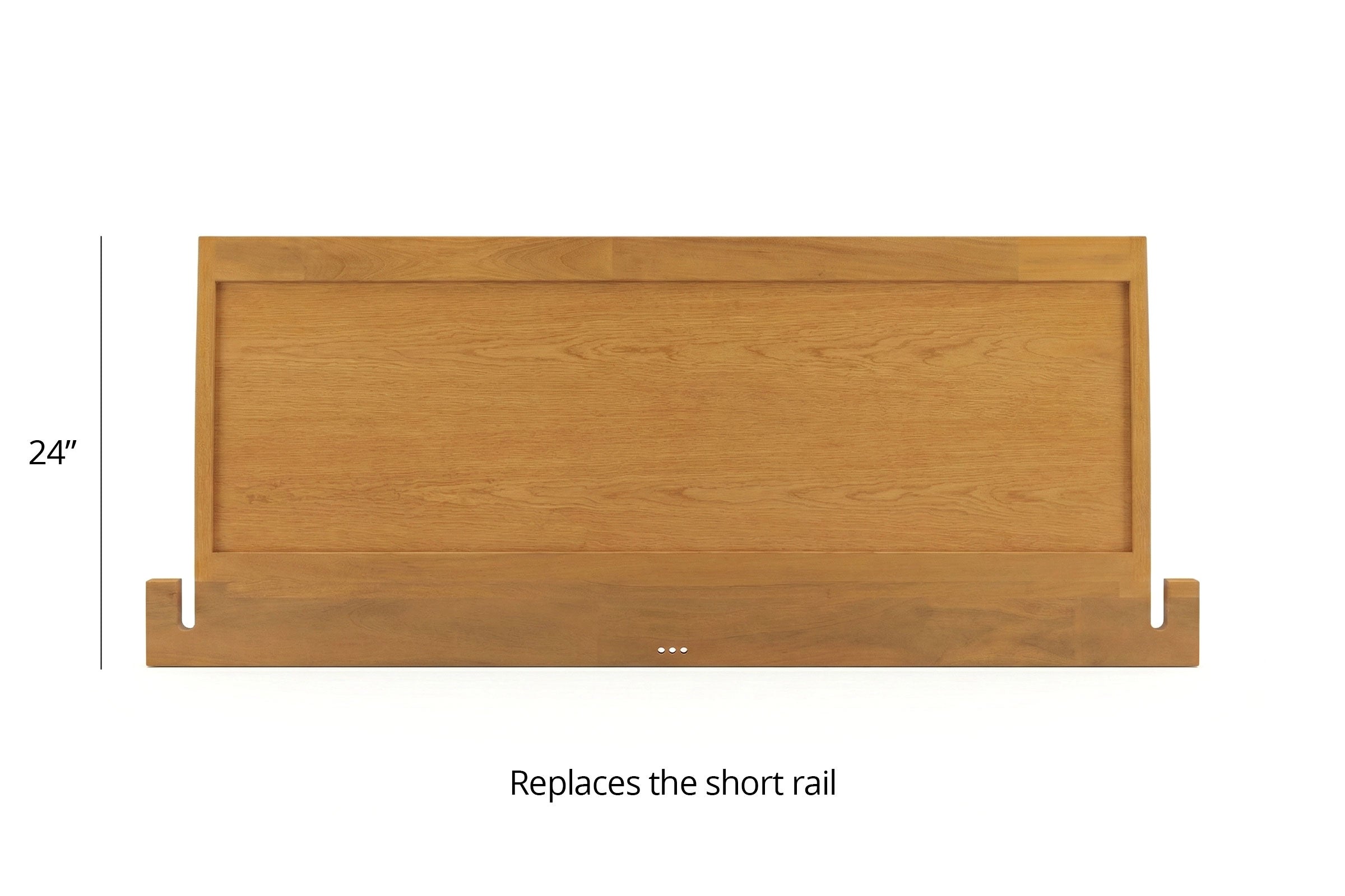 Japanese Tatami Platform Bed with Solid Headboard - Solid Mahogany