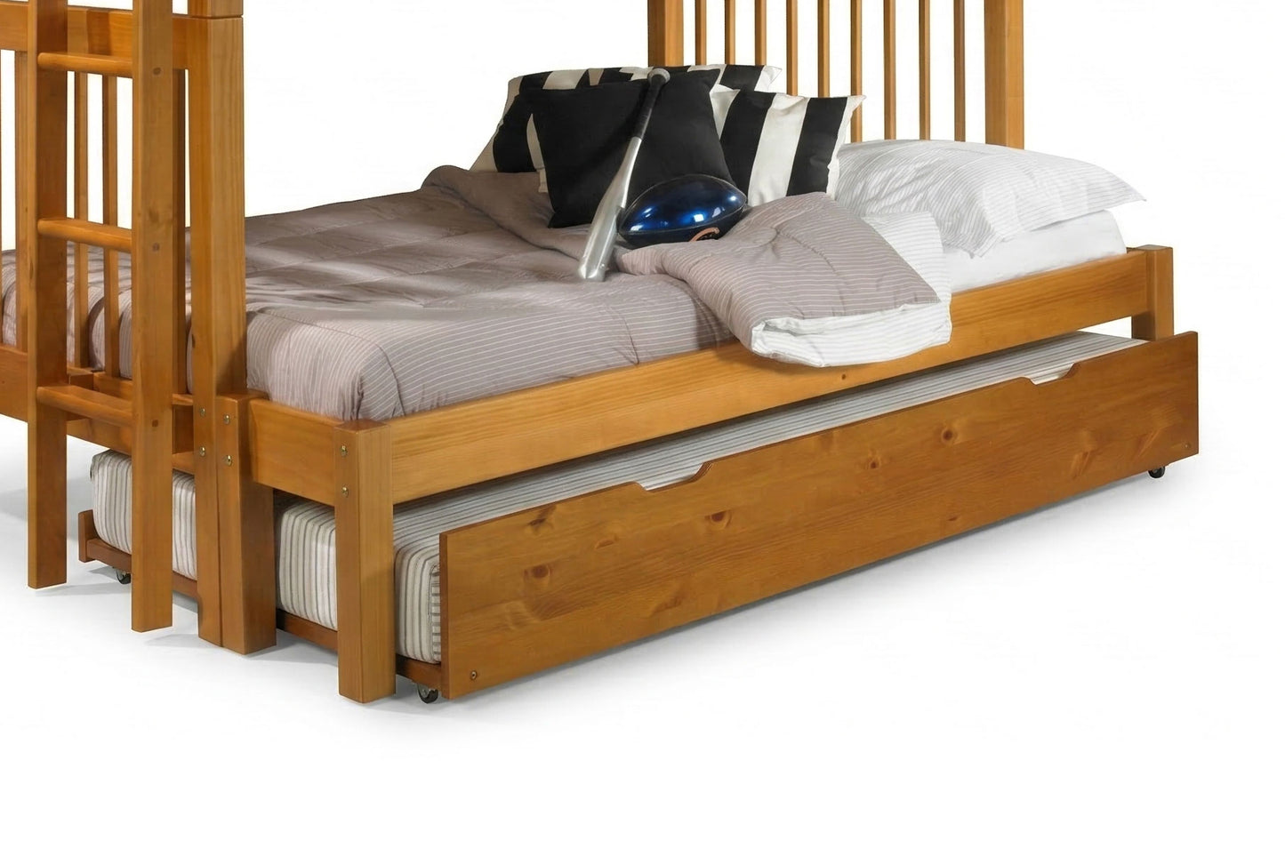 Trundle Bed for Bunk Bed (Pecan)