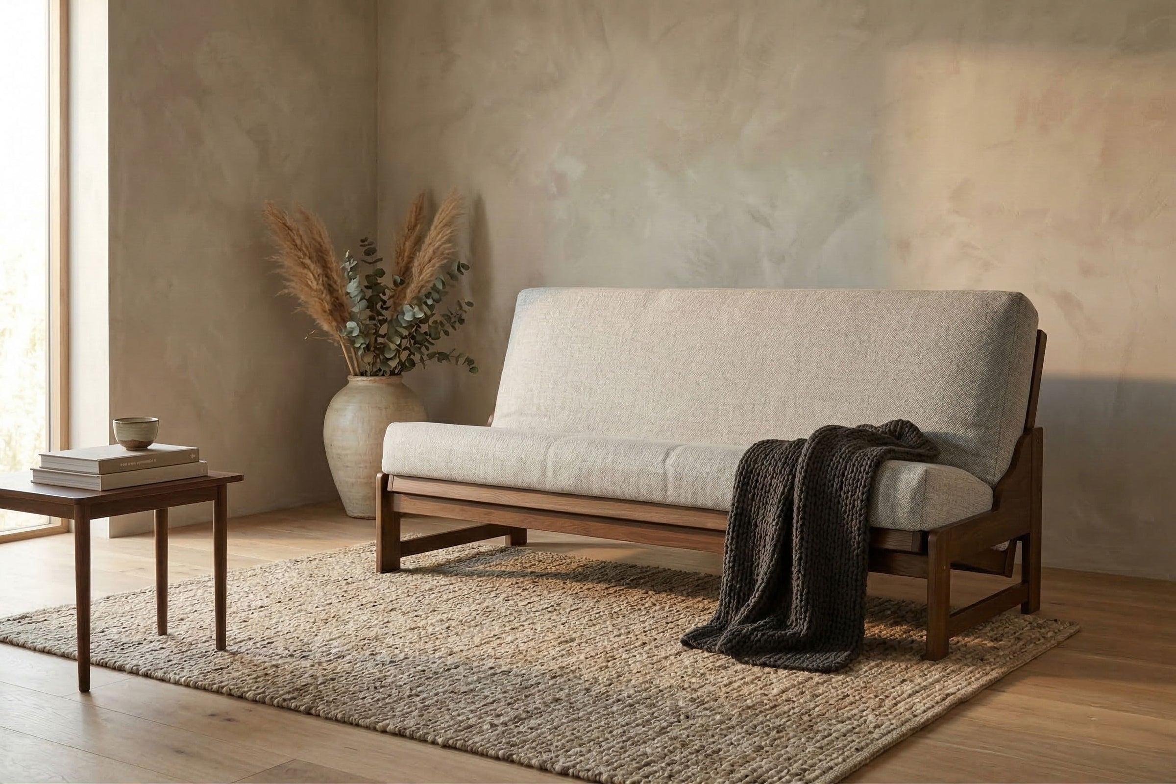 Virgo Eco Futon Sofa Bed • Walnut