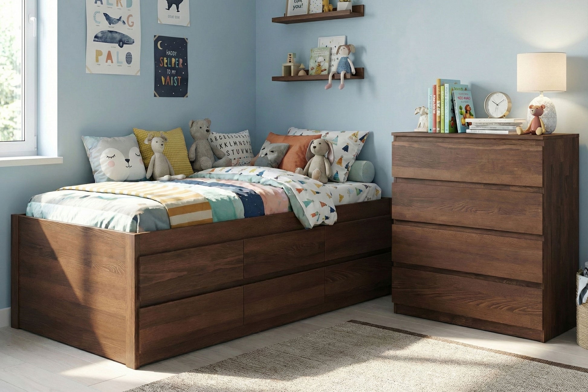 Captain's Bed - Solid Beech Wood Eco-Friendly Storage Bed Comfort Pure Captain's Bed - Solid Beech Wood Eco-Friendly Storage Bed Comfort Pure