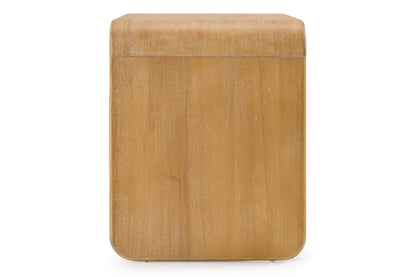 Dresden - Modern Natural Acacia 2-Drawer Nightstand