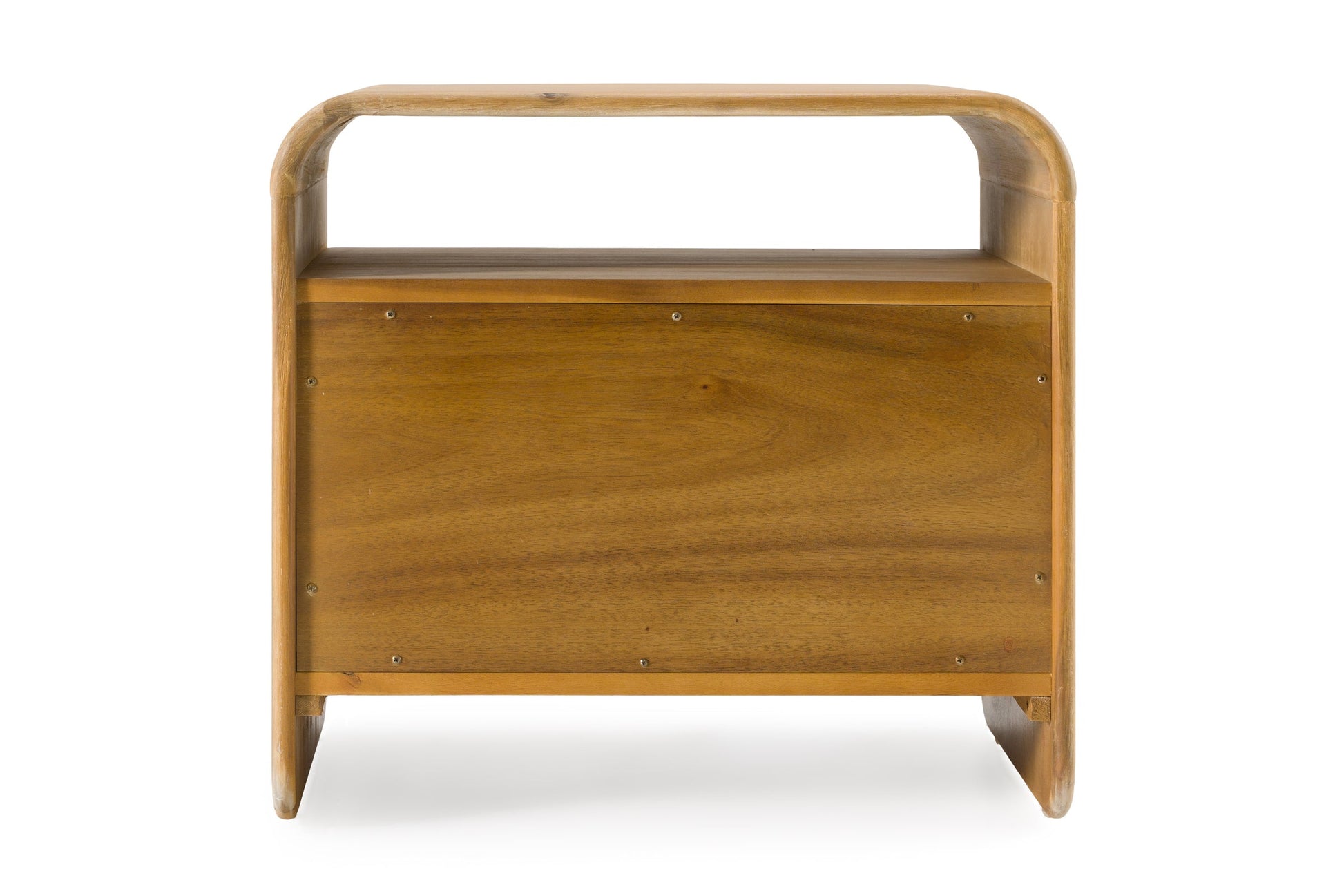 Dresden - Modern Natural Acacia 2-Drawer Nightstand