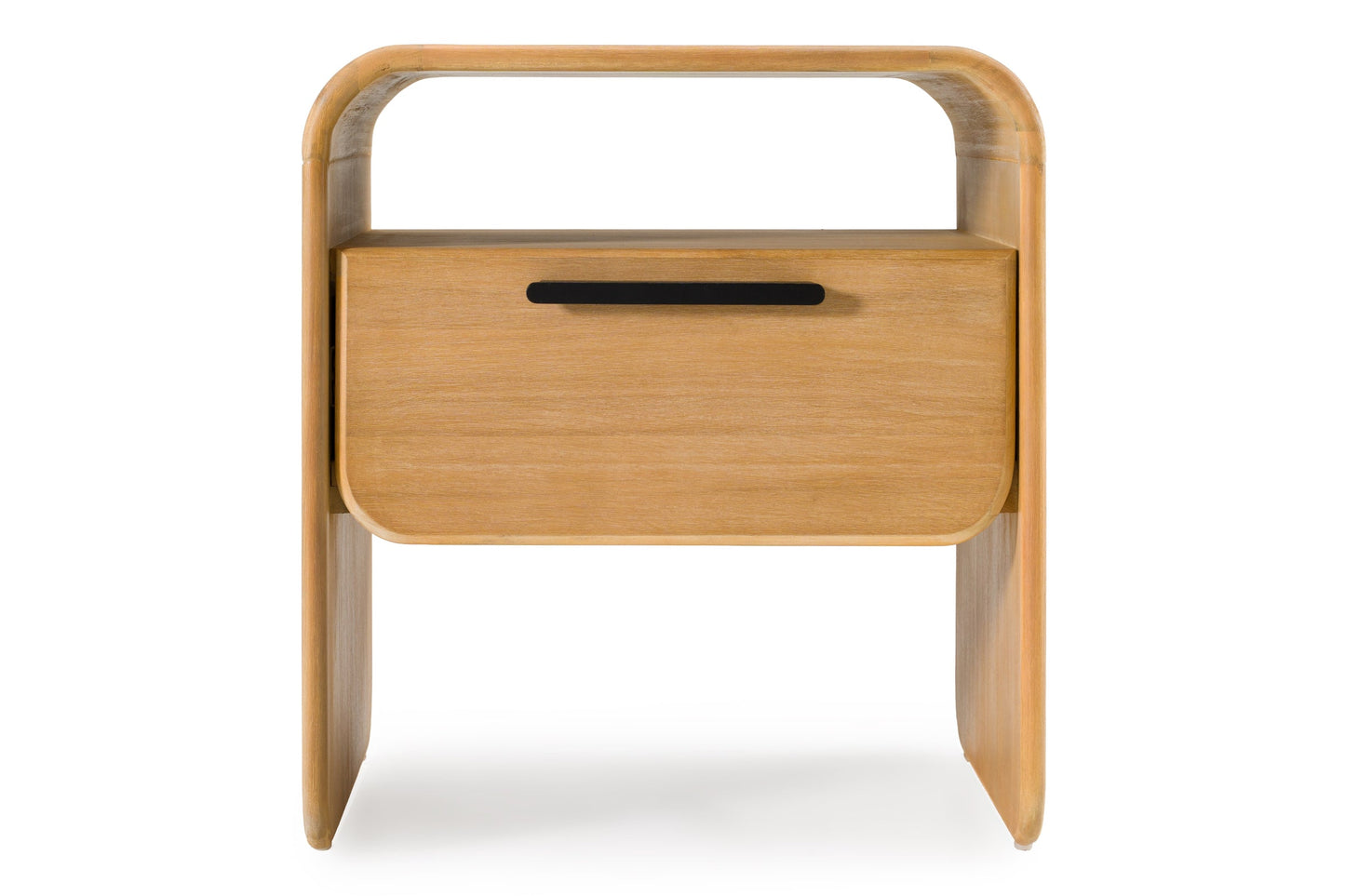 Dresden - Modern Natural Acacia 1-Drawer Nightstand