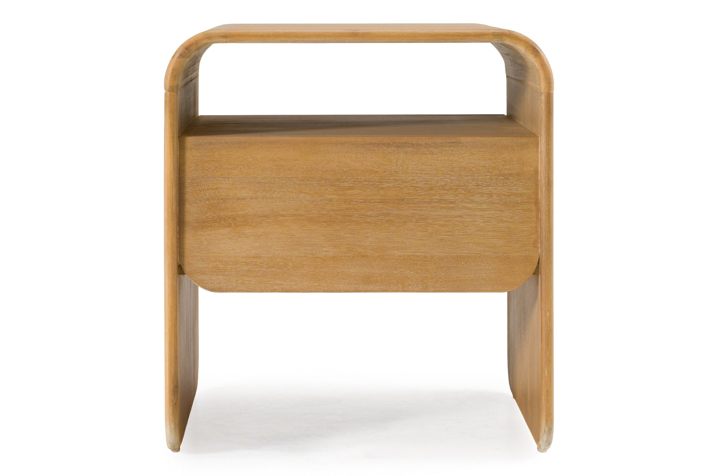 Dresden - Modern Natural Acacia 1-Drawer Nightstand