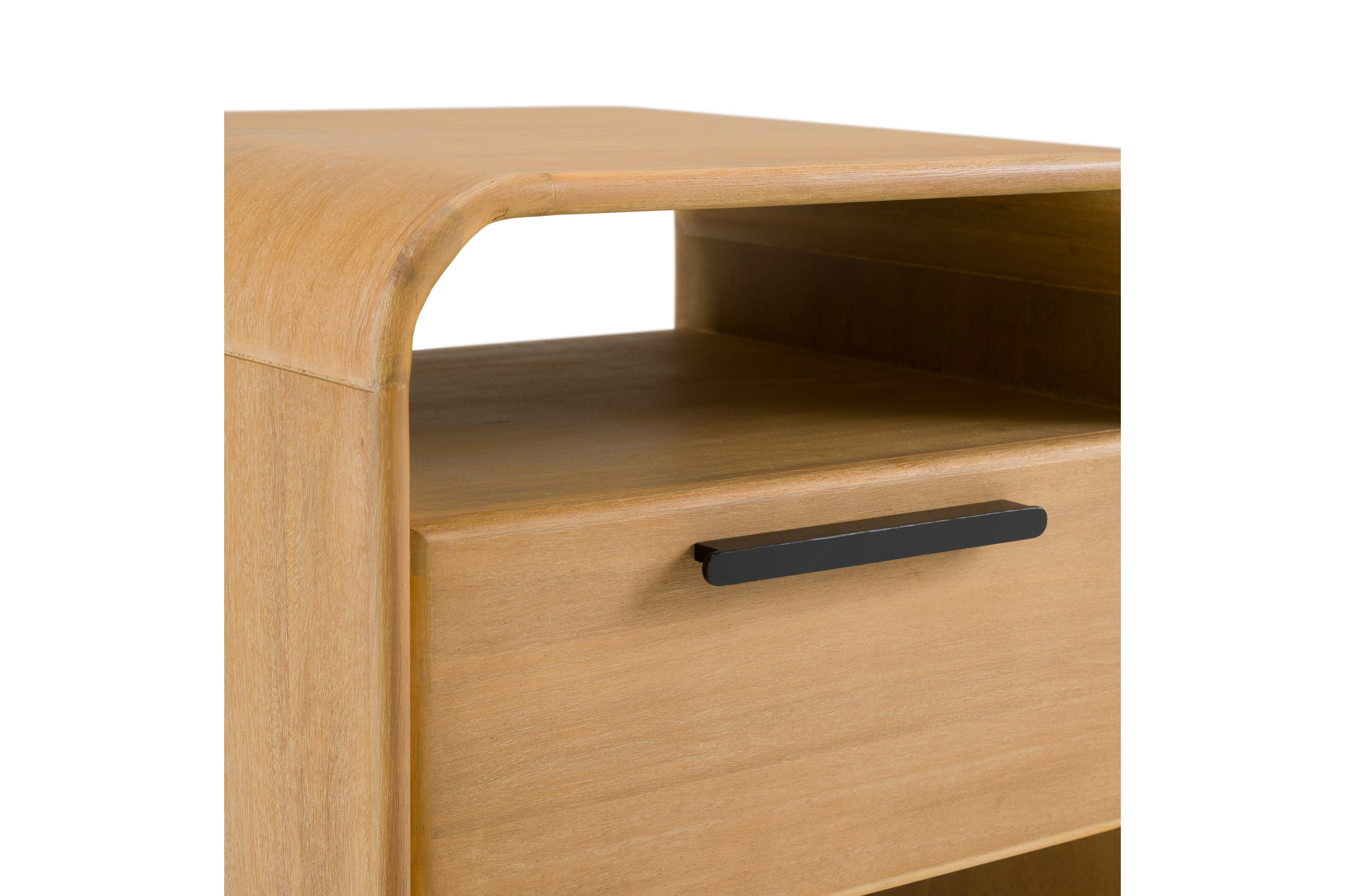 Dresden - Modern Natural Acacia 1-Drawer Nightstand – Comfort Pure