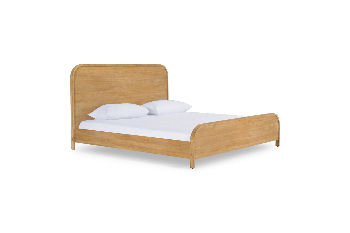 Dresden - Modern Natural Acacia Bed