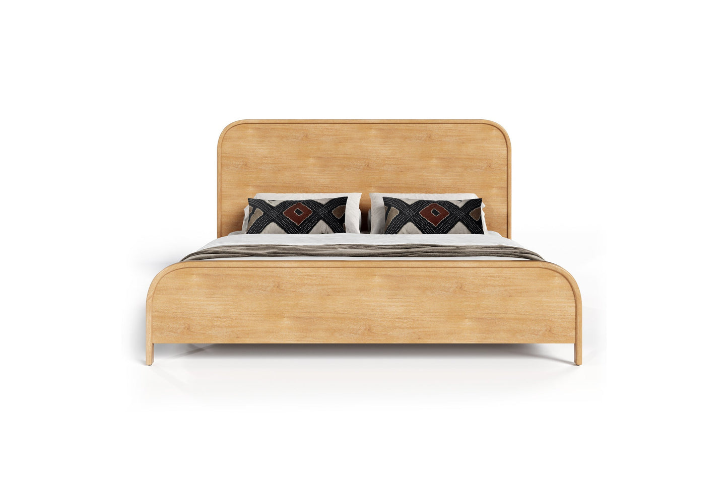 Dresden - Modern Natural Acacia Bed