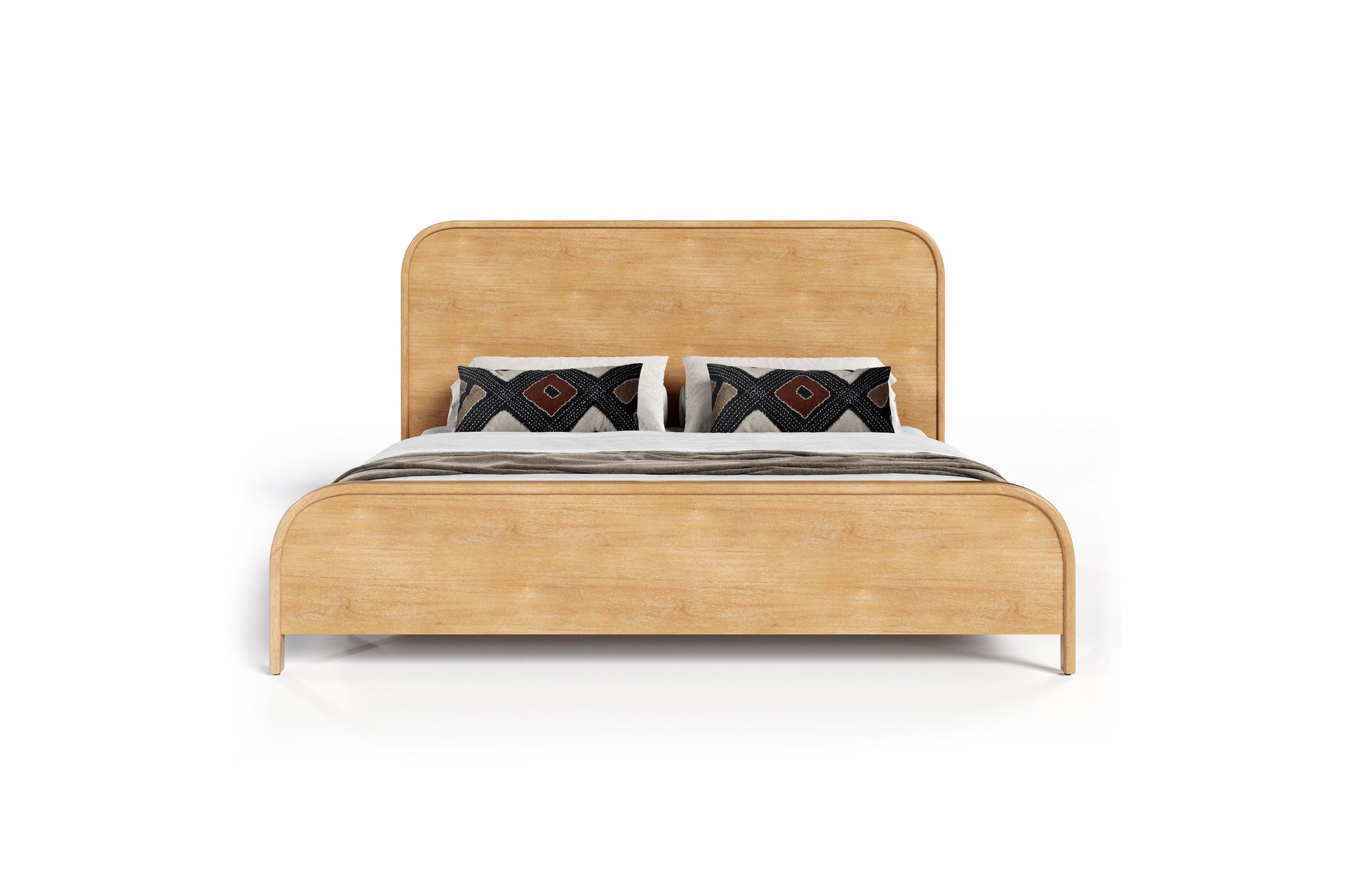 Dresden - Modern Natural Acacia Bed