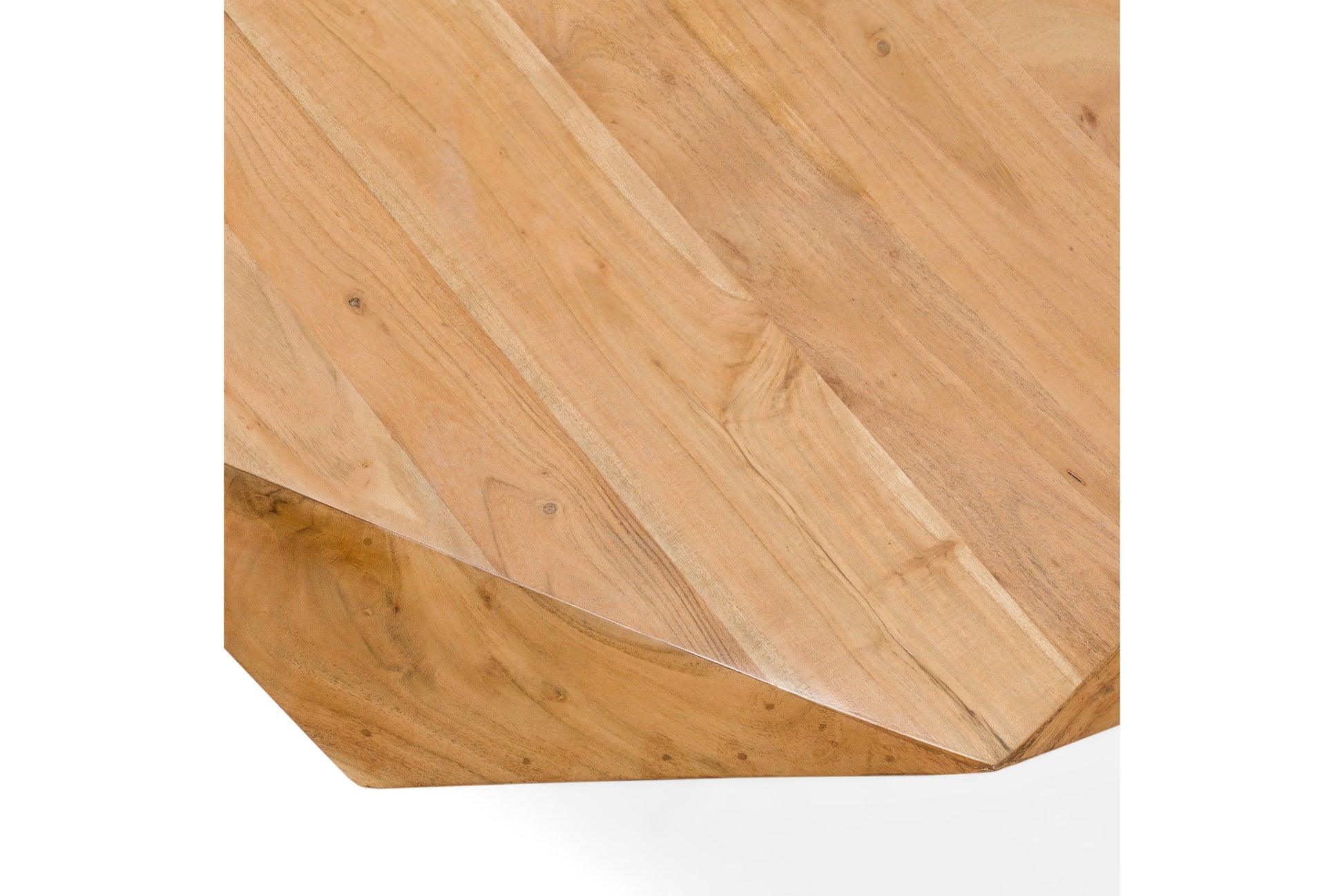 Duffy - Modern Acacia Pentagon Coffee Table