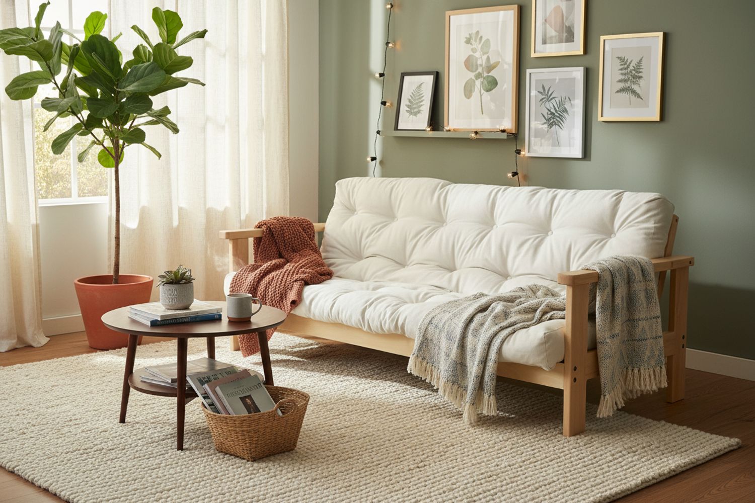 Elk Grove Eco Futon Sofa Bed • Natural