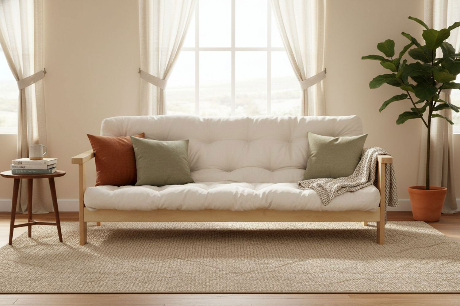 Elk Grove Eco Futon Sofa Bed • Natural