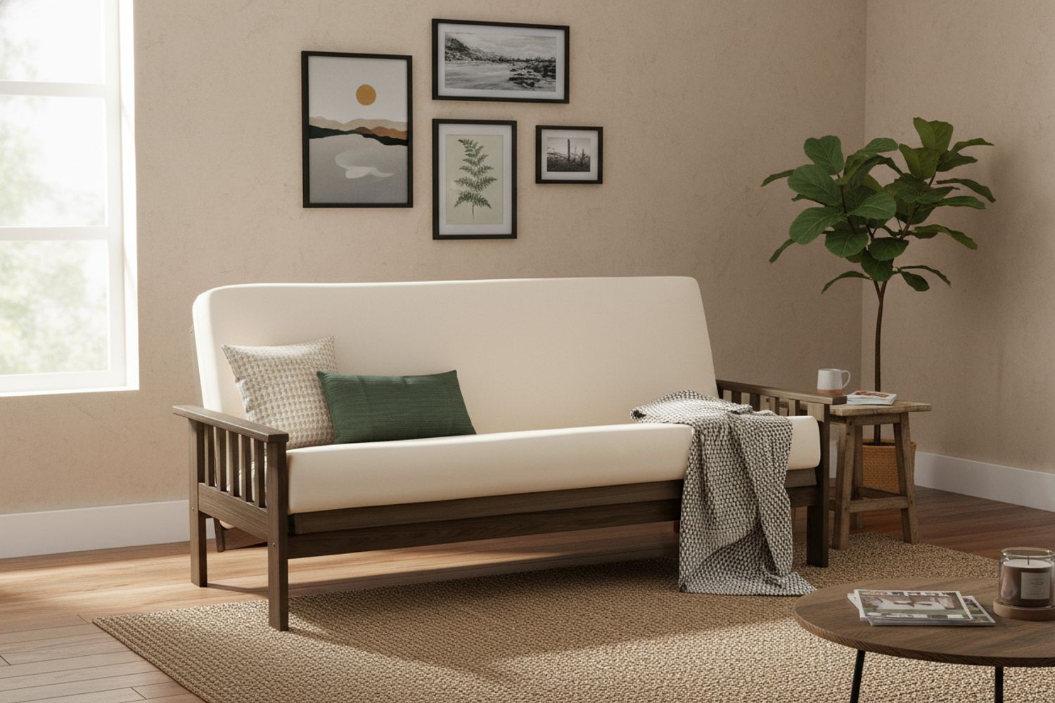 Taurus Eco Futon Sofa Bed • Wenge