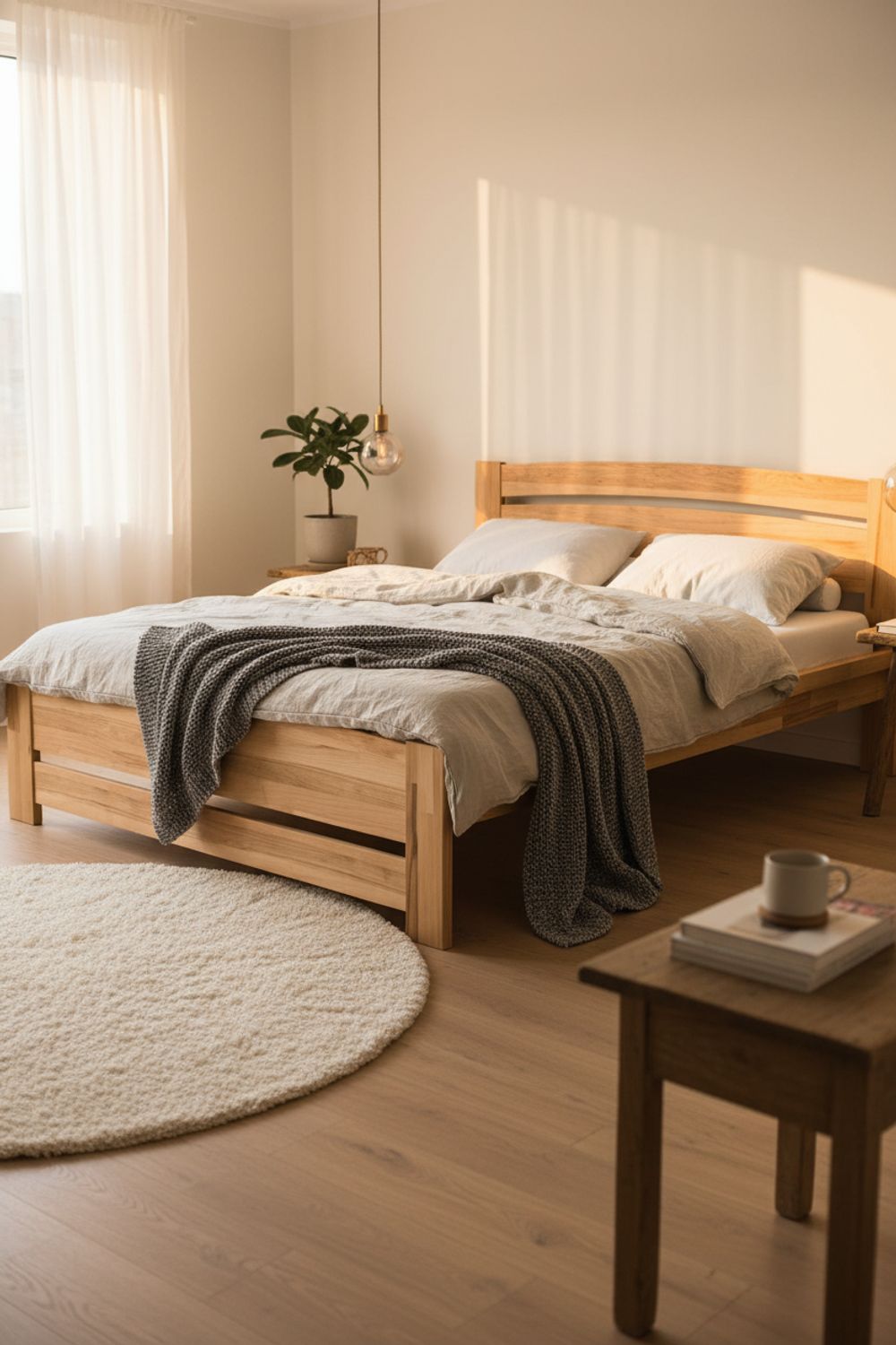 Sacramento Natural Eco Platform Bed • Natural