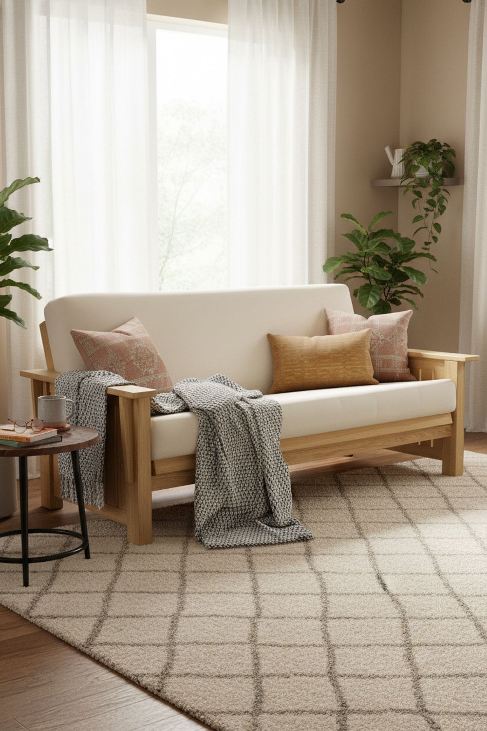 Libra Eco Futon Sofa Bed • Natural