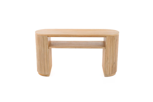 Jacobson - Modern Natural Acacia Console Table
