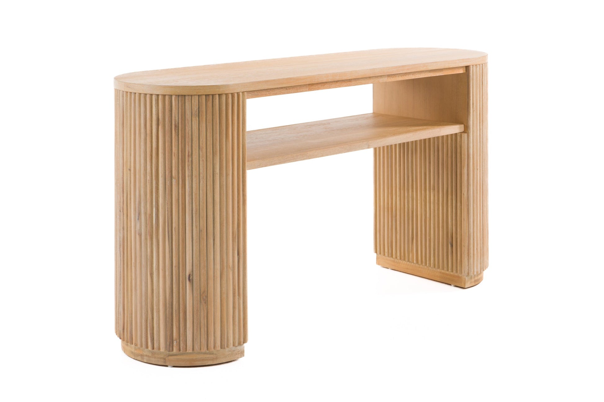 Jacobson - Modern Natural Acacia Console Table