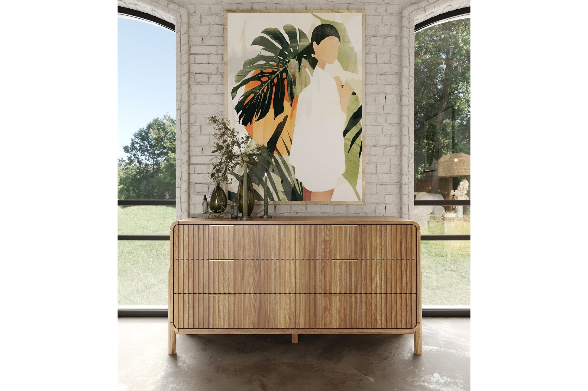 Mikala - Modern Natural Acacia Dresser