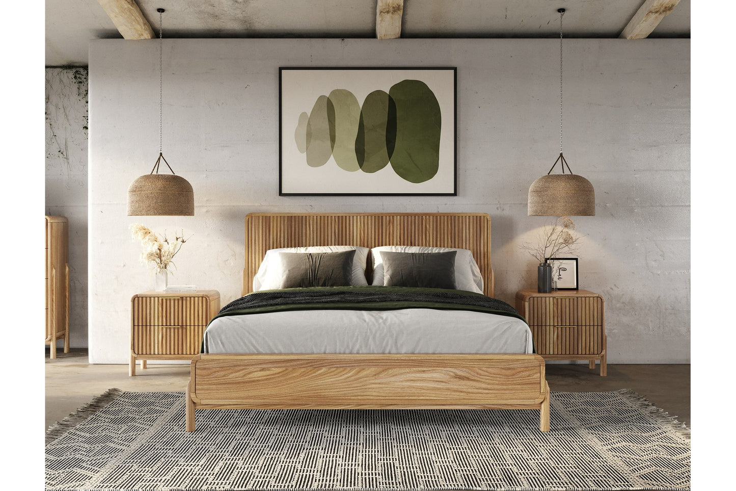 Mikala - Modern Natural Acacia Bed