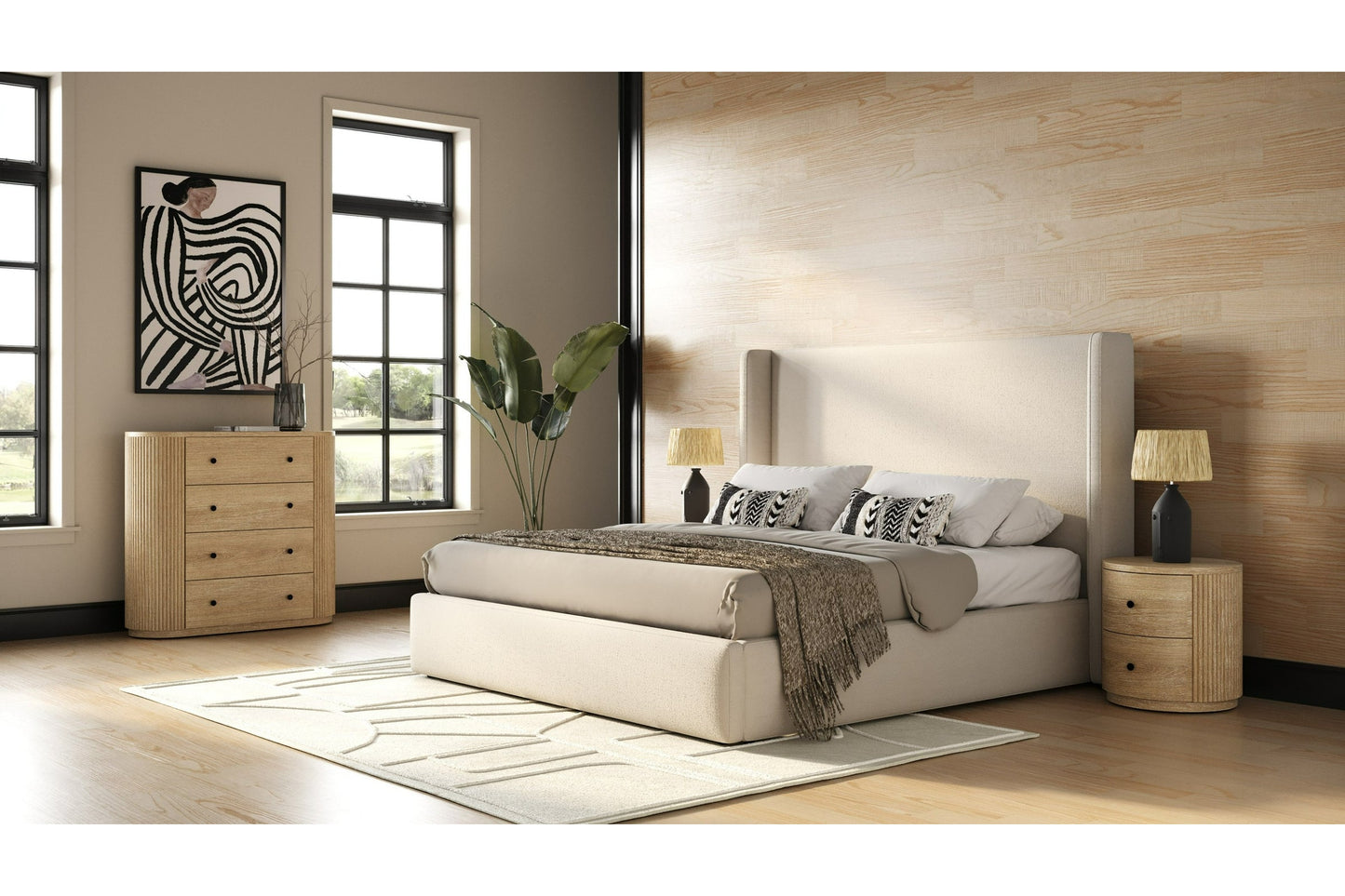 Jacobson - Modern Natural Acacia Nightstand