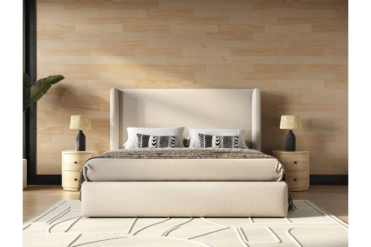 Jacobson - Modern Natural Acacia Nightstand