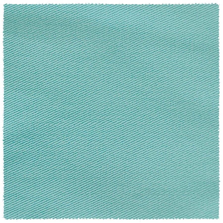 Natural 100% Cotton Fabric Futon Mattress Cover - Aqua - Comfort Pure