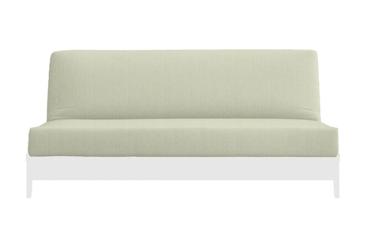 Natural 100% Cotton Fabric Futon Mattress Cover - Pistachio - Comfort Pure