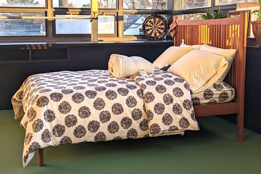 100% Organic Cotton Sateen Fitted Sheet (Patterns)