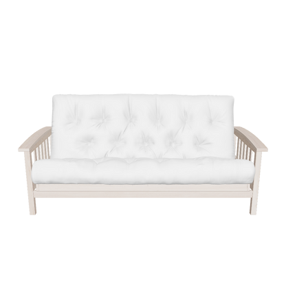 Bent Arm Mission Futon Sofa Bed Frame - Amish American Oak